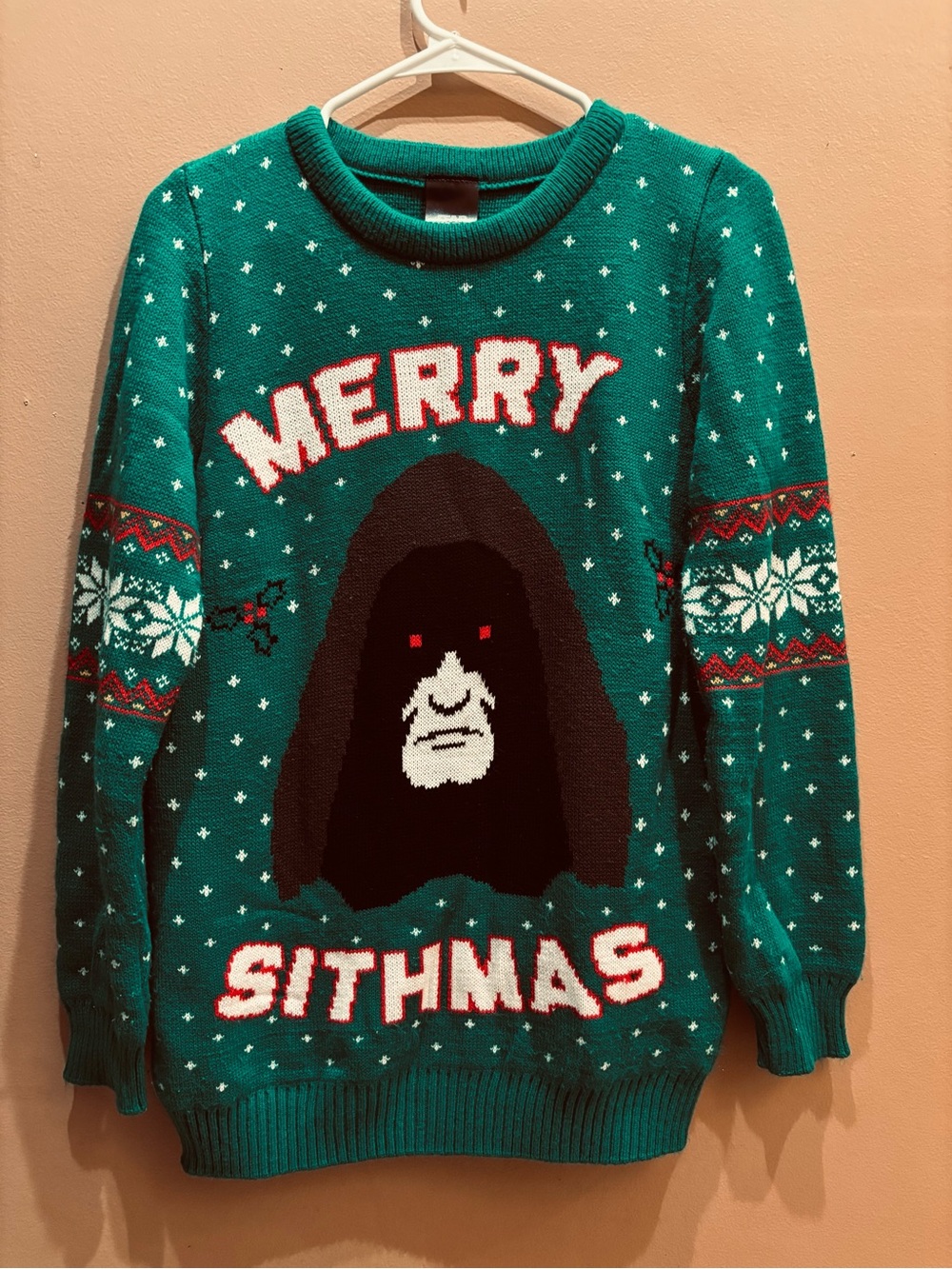 Star Wars Merry Sithmas knitted holiday sweater size small
